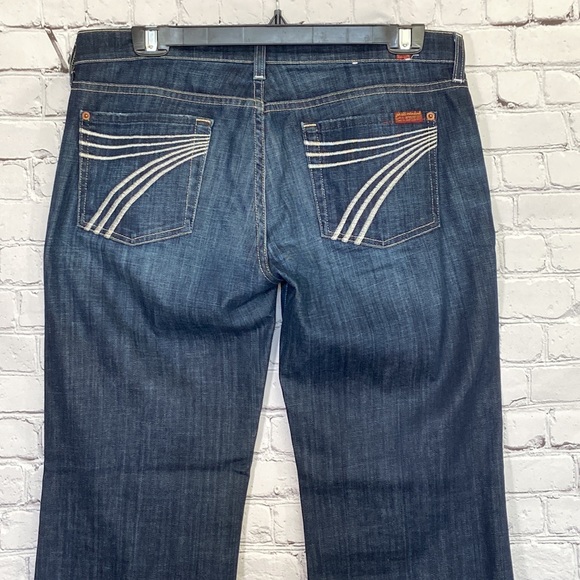 7fam Dojo flare bell bottom Y2k style jeans size 30 7 for all mankind - Picture 4 of 12